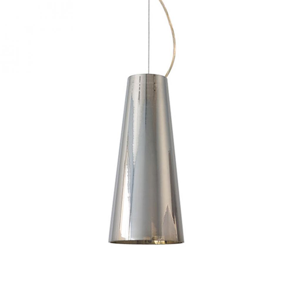 Single Lamp Pendant with Mirror Cone Shade