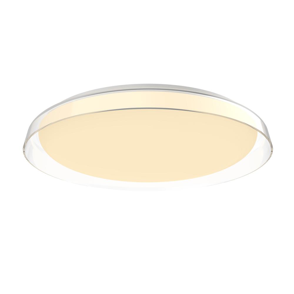 Hampton 21-in Clear LED Flush Mount