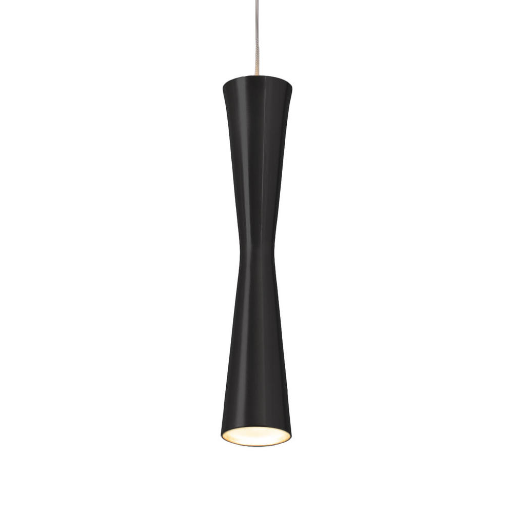 Robson 12-in Black LED Pendant