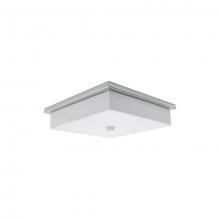 Kuzco Lighting Inc 501106-LED - Single LED Flush Mount Ceiling Fixture with Square White Linen Shade.