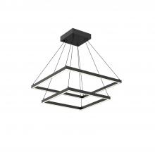 Kuzco Lighting Inc CH88224-BK-UNV-010 - Piazza 24-in Black LED Chandeliers