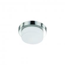 Kuzco Lighting Inc FM1909-BN - Single LED Round Flush Mount Ceiling Fixture with White Opal Glass