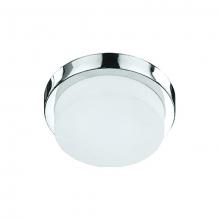 Kuzco Lighting Inc FM1911-CH - Single LED Round Flush Mount Ceiling Fixture with White Opal Glass