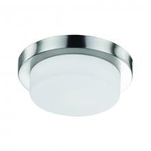 Kuzco Lighting Inc FM1913-BN - Single LED Round Flush Mount Ceiling Fixture with White Opal Glass