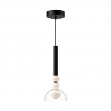 Kuzco Lighting Inc PD30502-BK/CL - Rise 6-in Black/Clear LED Pendant