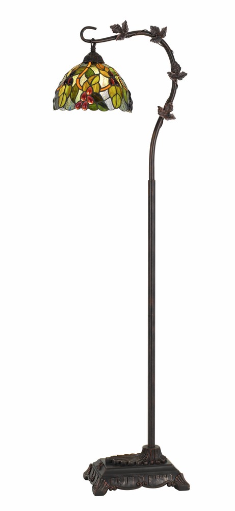 60W Cotulla Downbrdige Tiffany Metal Floor Lamp
