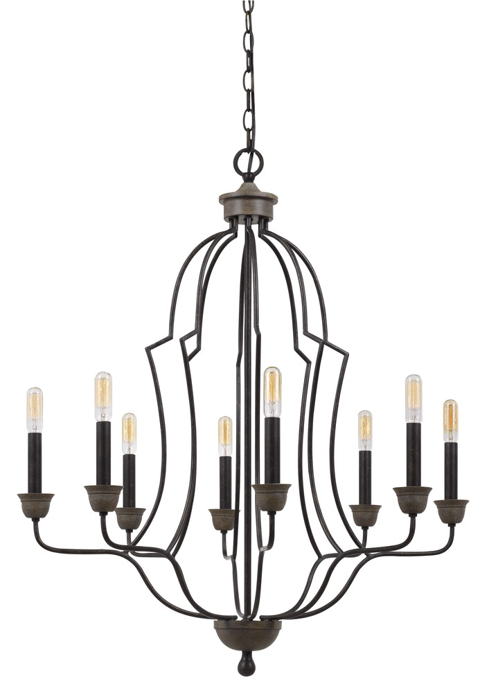 60W X 8 Lebrija Metal Chandelier (Edison Bulbs Not included)