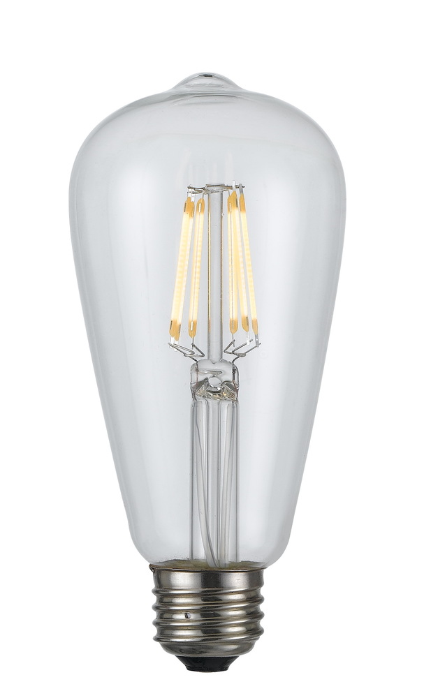 Edison Led Bulb, 6W,22K, E26 Socket Base