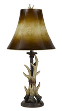 CAL Lighting BO-2068TB - 100W Resin Buckhorn Table Lamp