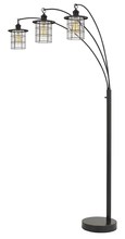 CAL Lighting BO-2668-3L-DB - Silverton Arc Floor Lamp With Glass Shades (Edison Bulbs included)
