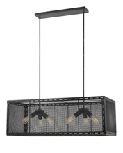 CAL Lighting FX-3625-6 - 60W X 6 Evanston Metal Chandelier (Edison Bulbs Not Included)