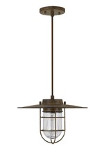 CAL Lighting FX-3724-1P - Owenton Old industrial Metal Pendant With Glass Shield (Edison Bulb Not included)