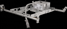 Elco Lighting E4SQLFU12D2 - 4" Square Plaster Frame with Driver