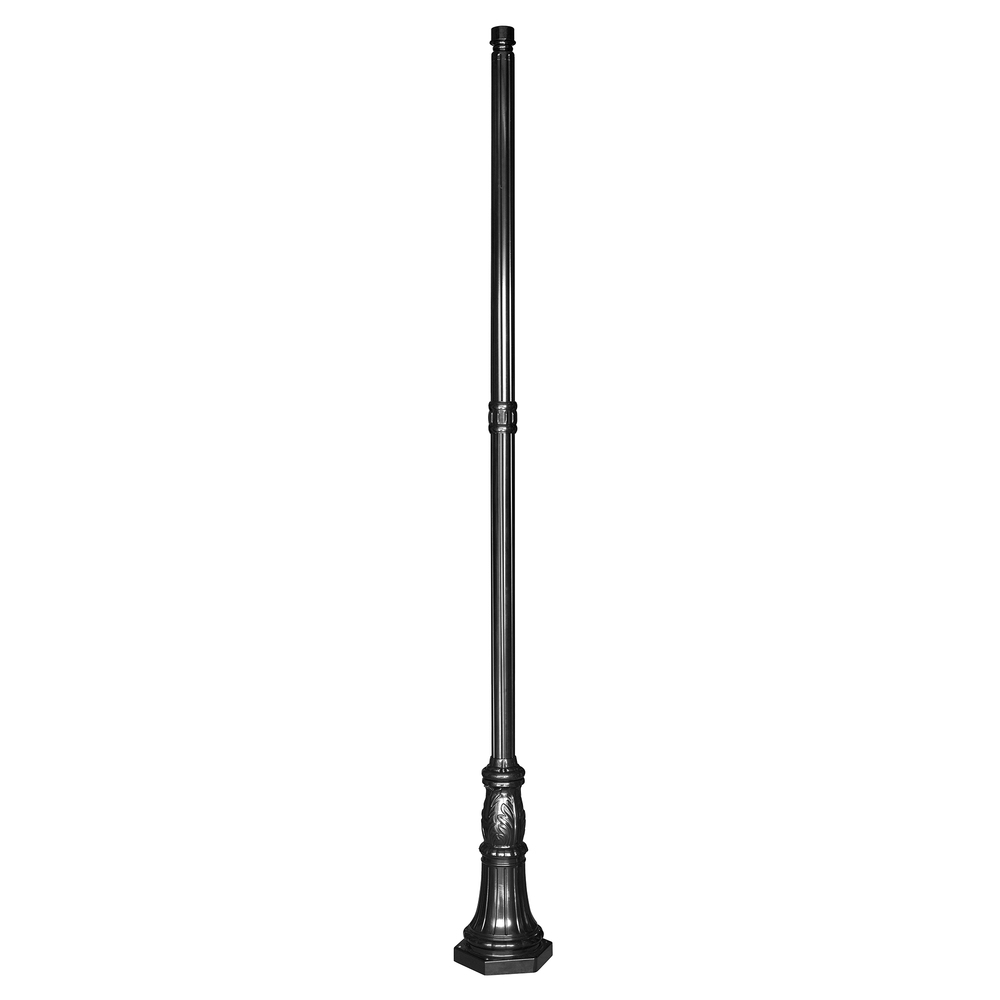 10-Foot Black Commercial Pole with 3-Inch Fitter