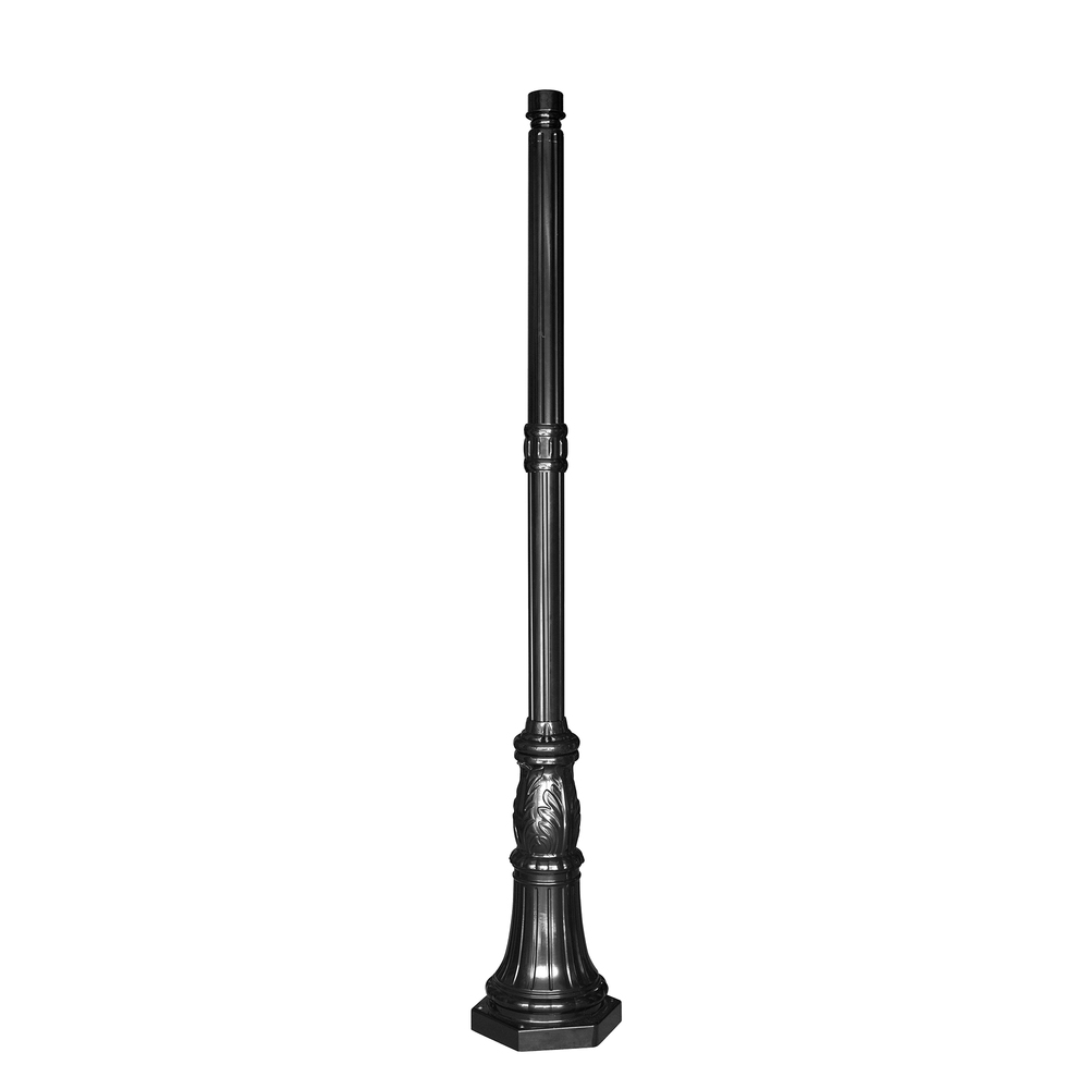 6.5-Foot Black Commercial Pole with 3-Inch Fitter