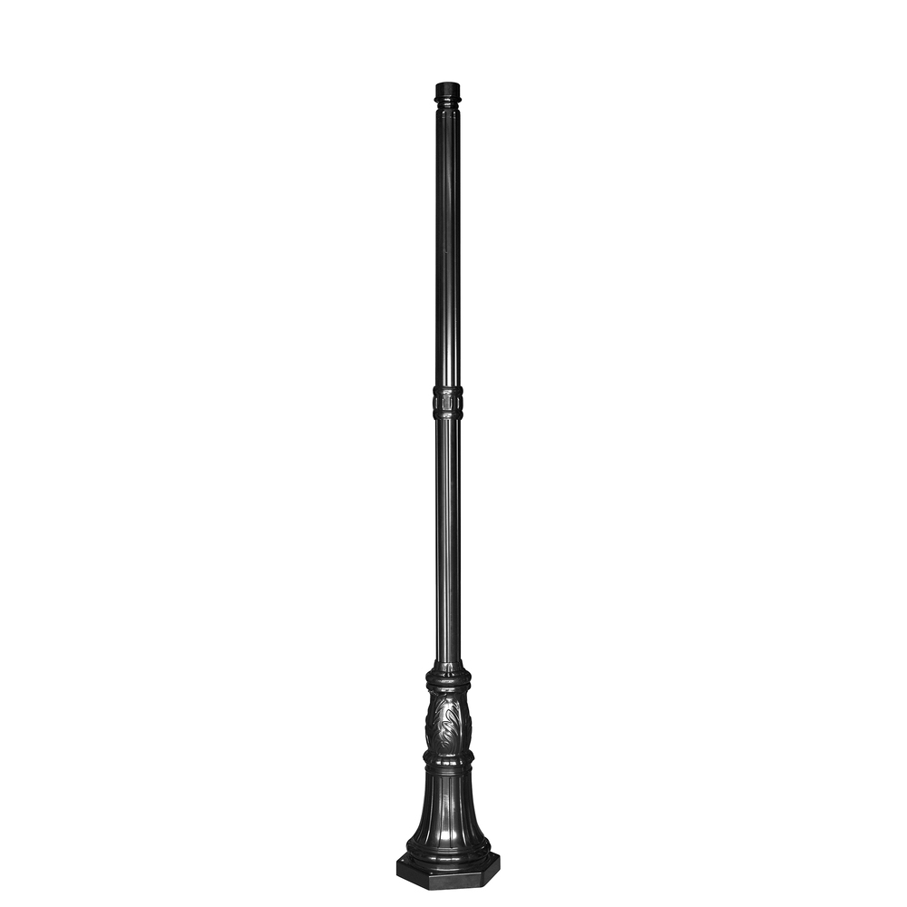 8-Foot Black Commercial Pole with 3-Inch Fitter