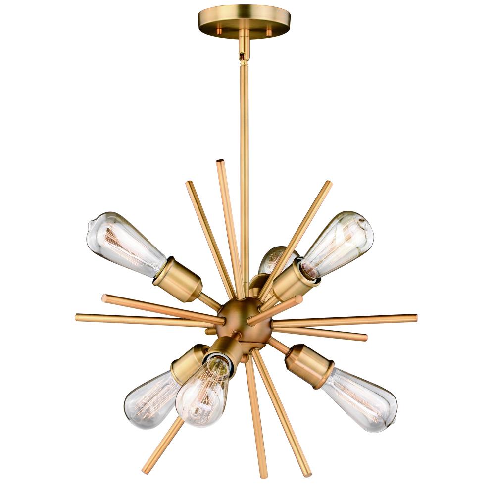 Estelle 19-in Pendant Natural Brass