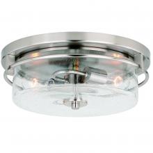 Vaxcel International C0169 - Addison 15-in Flush Mount Ceiling Light Satin Nickel