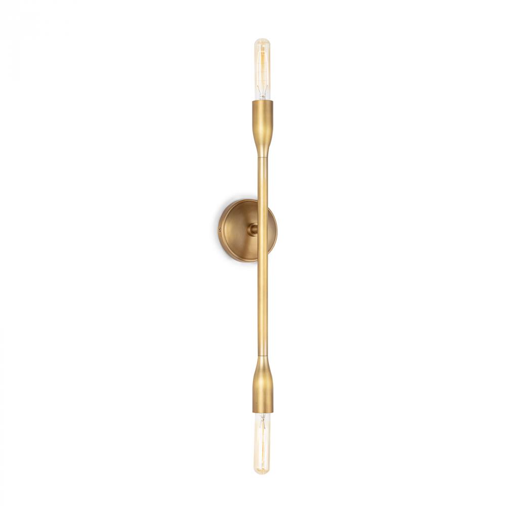 Regina Andrew Cobra Sconce (Natural Brass)