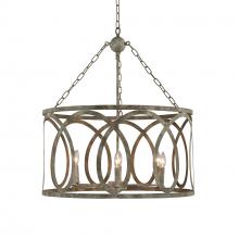 Terracotta Lighting H7122R-6GY - Palma Small Round Chandelier With Washed Gray Finish