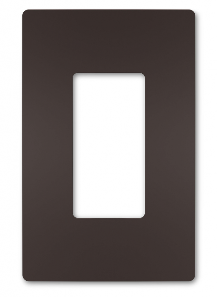 radiant® One-Gang Screwless Wall Plate, Dark Bronze, CC