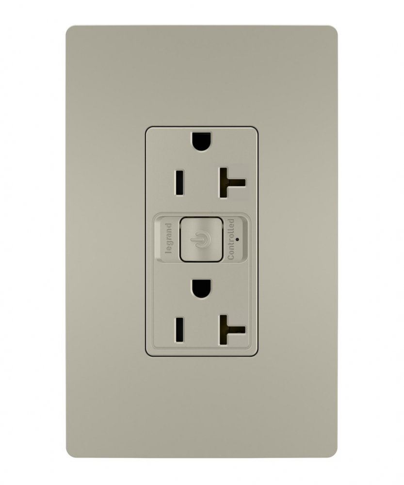 radiant® Smart 20A Outlet with Netatmo, Nickel