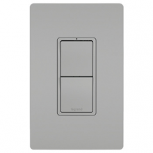 Legrand Radiant RCD11GRY - radiant? Two Single-Pole Switches, Gray