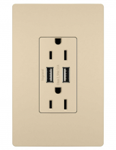 Legrand Radiant TM826USBICC6 - radiant? 15A Tamper-Resistant USB Outlet, Ivory