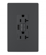 Legrand Radiant 2097TRUSBACGC4 - radiant® Tamper-Resistant 20A Duplex Self-Test GFCI Receptacles with SafeLock® Protection, Type A/C 