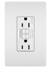 Legrand Radiant 1597NTLTRW - radiant® Tamper-Resistant 15A Duplex Self-Test GFCI Receptacles with SafeLock® Protection and Night 