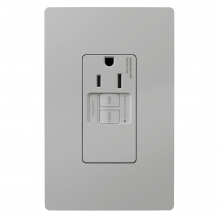 Legrand Radiant 1597TRSGLGRY - radiant? Tamper-Resistant 15A Simplex Self-Test GFCI Receptacles with SafeLock? Protection, Gray (10 pack)