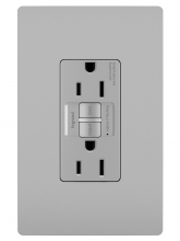 Legrand Radiant 1597GRY - radiant? 15A Duplex Self-Test GFCI Receptacles with SafeLock? Protection, Gray