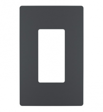 Legrand Radiant RWP26GCC6 - radiant® One-Gang Screwless Wall Plate, Graphite, CC