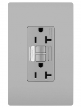 Legrand Radiant 2097NTLTRGRY - radiant® Tamper-Resistant 20A Duplex Self-Test GFCI Receptacles with SafeLock® Protection and Night 