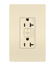 Legrand Radiant 2097LA - radiant? 20A Duplex Self-Test GFCI Receptacles with SafeLock? Protection, Light Almond