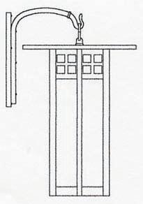 18" glasgow long body wall mount