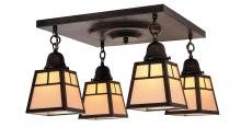 Arroyo Craftsman ACM-4EGW-P - a-line shade 4 light ceiling mount without overlay (empty)