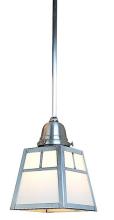 Arroyo Craftsman ASH-1TWO-BK - a-line shade one light stem mount pendant with t-bar overlay