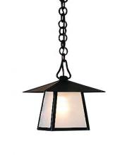 Arroyo Craftsman CH-8HGW-S - 8" carmel pendant with hillcrest overlay