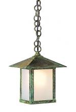 Arroyo Craftsman EH-7SFF-BK - 7" evergreen pendant with sycamore filigree