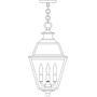 Arroyo Craftsman INH-10GRCLR-MB - 10" inverness pendant with glass roof
