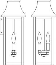 Arroyo Craftsman PRW-7LCS-RB - 7" Providence long body flush wall mount