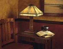 Arroyo Craftsman PTL-15F-VP - 15" prairie table lamp