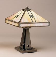 Arroyo Craftsman PTL-16ECS-BK - 16" pasadena table lamp without filigree (empty)
