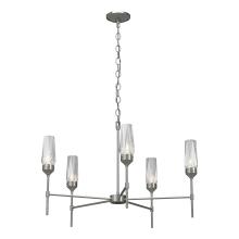 Hubbardton Forge 105060-SKT-85-CR - Luma 5 Arm Chandelier