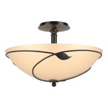 Hubbardton Forge 126732-SKT-14-SS0052 - Forged Leaves Large Semi-Flush