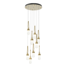 Hubbardton Forge 131100-SKT-STND-86-YG0434 - Link 9-Light Blown Glass Pendant