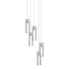 Hubbardton Forge 131124-SKT-LONG-82-ZM0065 - Exos Glass 5-Light Pendant