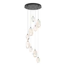 Hubbardton Forge 131142-SKT-LONG-89-WP0756 - Chrysalis 9-Light Mixed Crystal Pendant