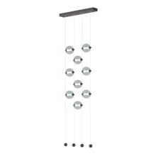 Hubbardton Forge 139057-LED-STND-14-YL0668 - Abacus 9-Light Ceiling-to-Floor LED Pendant